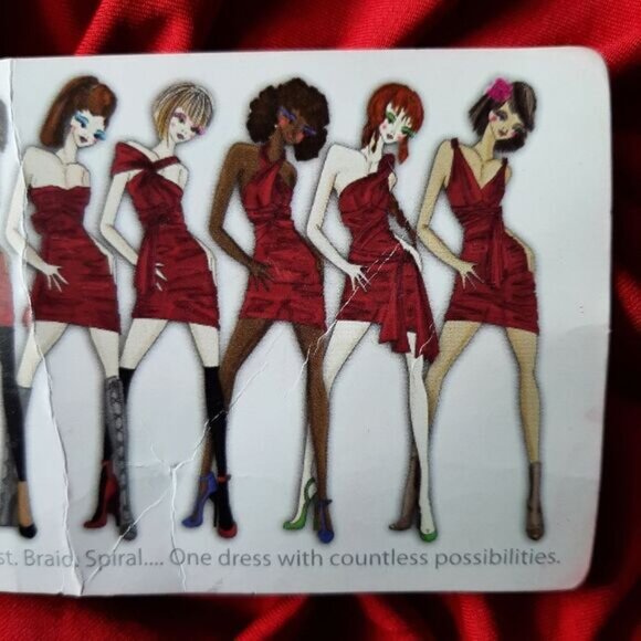 QED LONDON Multi Way Ruched Mini Dress Red Sz S - Picture 14 of 14